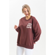 AS Anita Store Sırt Baskı Detaylı Bisiklet Yaka Sweatshirt