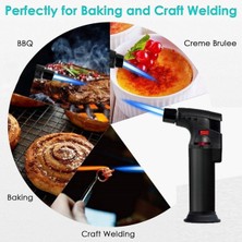 Home Dekor Hediye Profesyonel Orta Boy Çakmak 2 Adet Doldurulabilir Depolu Orta Boy Pürmüz Alev Çakmak 1300°C - Torch