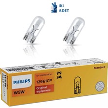 Philips 2 Adet Philips 12V 5W Standart T10 Park Ampulü W5W (12961)