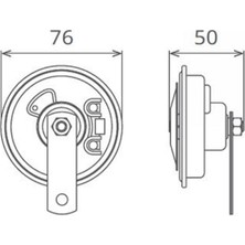 Seger 55BK Güçlendirilmiş Mega Motor Kornası Tek