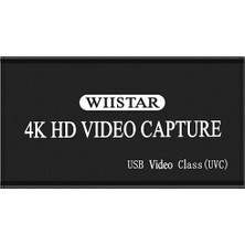 Wııstar HDMI Oyun Yakalama Kartı, HDMI Yakalama Kartı Tip C Usb2.0 Yakalama Kartı/kutu Video Hd 1080P Video, Youtube, Obs, Potplayer ve Vlc, Windows, Linux, Macos ile Uyumlu