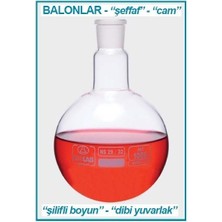 Isolab 030.02.100 Balon - Cam - Dibi Yuvarlak - Şilifli - 100 ml - NS14/23 (1 Adet)