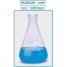 Isolab 028.01.501 Erlen - Cam - Şilifli - 500 ml - NS24/29 (1 Adet)