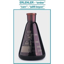 Isolab 028.11.103 Erlen - Cam - Şilifli - Amber - 100 ml - NS29/32 (1 Adet)