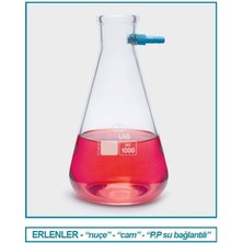 Isolab 040.02.902 Erlen - Nuçe - Cam - P.p Su Giriş Borulu - 2000 ml (1 Adet)
