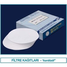 Isolab 105.01.125 Filtre Kağıdı-Kantitatif-M&nagel- 125 mm - Mavi Bant - Yavaş Akış Hızı (100 Adet)