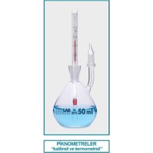 Isolab 023.03.005 Piknometre - Kalibreli - Termometreli - 5 ml (1 Adet)