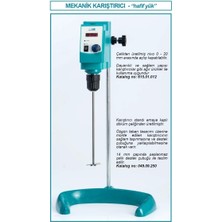 Isolab 615.01.001 Karıştırıcı - Mekanik - 20 Lt - LED Göstergeli (1 Adet)