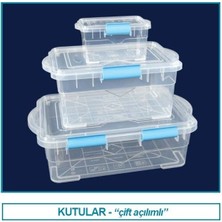 Isolab 062.39.900 Saklama Kutusu - Çift Açılımlı - 0.75 Lt (1 Adet)
