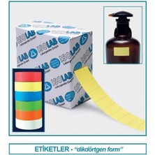 Isolab 099.06.124 Etiket - Dikdörtgen - 24 x 13 mm - 6 Renk (6 Rulo)