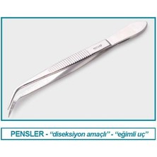 Isolab 048.08.130 Pens - Diseksiyon - Sivri/kıvrık - 130 mm (1 Adet)