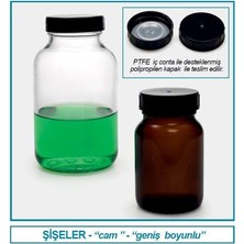 Isolab 061.10.050 Şişe - Geniş Boyunlu - Nötr Cam - Şeffaf - 50 ml - Gl 32 (10 Adet)