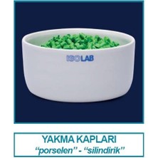 Isolab 038.21.060 Yakma Kabı - Porselen - Silindirik - Çap 60 mm (1 Adet)