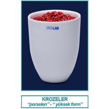 Isolab 038.14.H40 Kroze - Porselen - Uzun Form - Çap 40 mm (6 Adet)