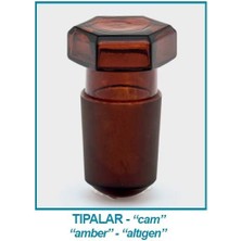 Isolab 051.04.004 Tıpa - Cam - Amber - Hexagonal Kapaklı - Ns 19/26 (1 Adet)