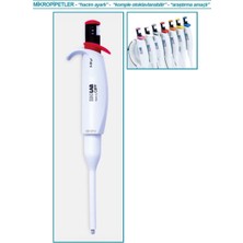 Isolab 011.20.200 Otomatik Pipet - Tek Kanal - Otoklavlanabilir - Araştırma - 20-200 Ul (1 Adet)