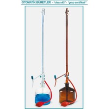 Isolab 019.05.050 Büret - Otomatik - Amber - Ptfe Ara Musluklu - As Kalite - 25 ml (1 Adet)