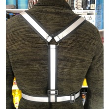 Balp Bel Bacak Motorcu Çantası + Siyah Reflektörlü Ikaz Yeleği