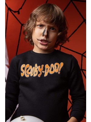 DeFacto Erkek Çocuk Scooby Doo Halloween Temalı Bisiklet Yaka Sweatshirt Y1570A622WN