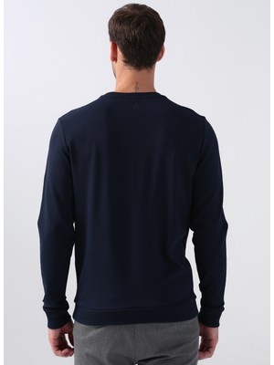 Fabrika Sports O Yaka Düz Lacivert Erkek Sweatshirt Aubın 1