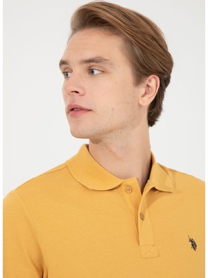 U.S. Polo Assn.  Polo Yaka Sarı Erkek Sweatshirt GTP01SK022