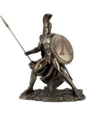 Wıse Veronese Serisi-Wise Mitoloji & Tarih-Mızraklı Leonıdas-26.5*17*34 Cm.