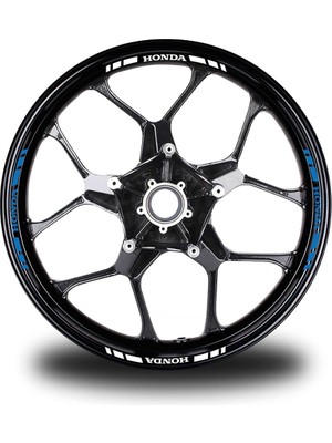 Motiker Honda Yazılı Kısa Dış Şerit 16'lı Jant Sticker Çift Renk Modeli