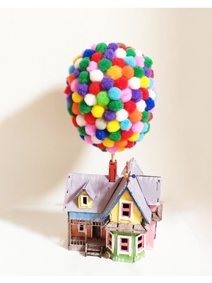 Foxyn Up House Yukarı Bak Hediyelik Animasyon Filmi Hediyelik Minyatür Maket Ev