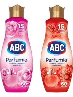 Abc Konsantre Yumuşatıcı 1440 ml Romantik Gül+Tutkulu Dahlia-2'li