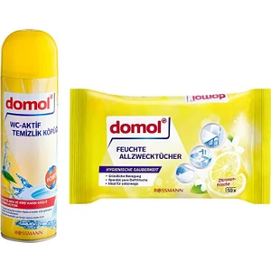 Limon Kokulu Temizleme Bezi + Wc Aktif Temizlik Köpüğü 500 ml