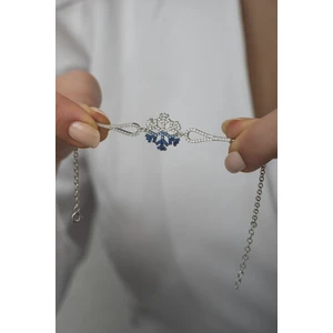 925 Ayar Gümüş Kelepçe Model Renk Geçişli Kartanesi Bileklik