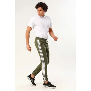 Erkek Gri Üç Şeritli Eşofman