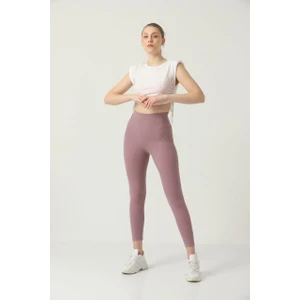 Ozy Fashion Kışlık Şardonlu Fitilli Kadın Yüksek Bel Dikişsiz Tayt