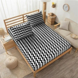 Yıldız Desenli Lastikli Çarşaf ve Yastık Kılıfı