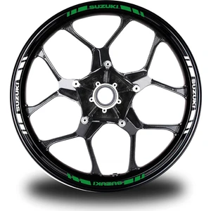 Suzukı Yazılı Kısa Dış Şerit 16'lı Çift Renk Jant Sticker Modeli