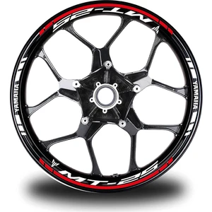 Kırmızı Yamaha mt 25 Takım Jant Sticker Etiket