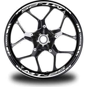 Beyaz Yamaha MT25 Takım Jant Sticker Etiket
