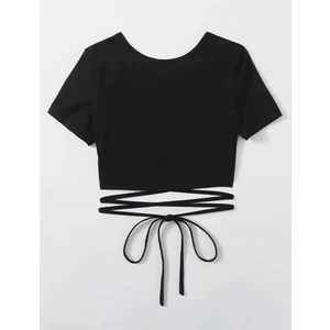 AS Anita Store Bağlama Detaylı Sırt Dekolteli Crop Bluz