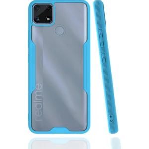 Realme C25S Kılıf Platin Silikon - Mavi 300099