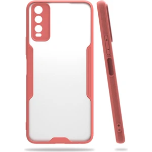 Vivo Y11S Kılıf Platin Silikon - Pembe 300099