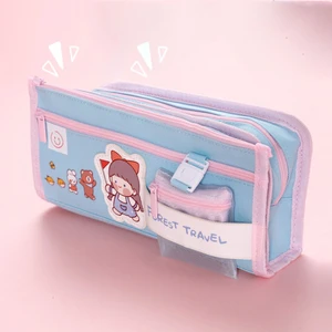 Juhui Store Öğrenciler Için Sevimli Büyük Kapasiteli Kalem Kutusu  (Yurt Dışından)