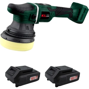 KL Pro  KLPS18B-20 18V/2.0AH Li-Ion Çift Akülü Kömürsüz 125MM Profesyonel Polisaj Makinesi