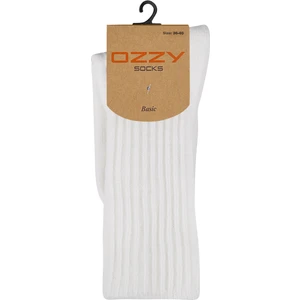 Ozzy Socks Kışlık Kadın Yünlü Ekru Renk Uyku Çorabı Soft Touch