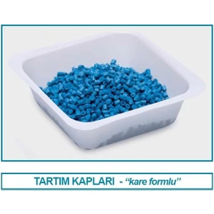 037.09.100 Tartım Kabı - P.s - Kare Form - Beyaz - 100 ml (100 Adet)