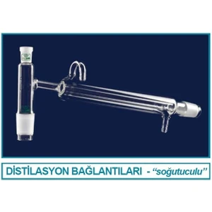 065.55.001 Distilasyon Bağlantısı -Kondenserli- Standart - Erkek: Ns 14/23 - 160 mm (1 Adet)