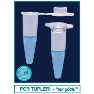 123.01.002 Pcr Tüpleri - Düz Kapaklı - 0.2 ml - Steril (500 Adet)