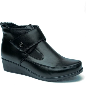 Magic Shoes Kadın Siyah Comfort Tam Ortopedik Anne Botu