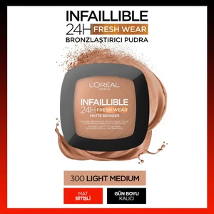 L'Oréal Paris Infaillible 24H Fresh Wear Bronzlaştırıcı Pudra - 300 Light Medium