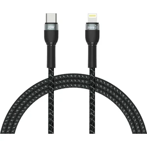 Case 4U Zore Shira Serisi Type-C to Lightning Kablo 1 Metre Siyah