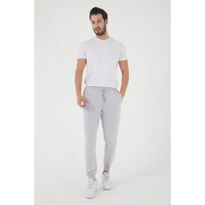 Erkek Regular Yan Panelli Paça Ribanalı Cepli Eşofman Altı